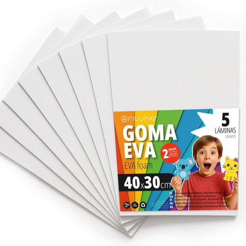 Ofituria fogli gomma eva - gomma,