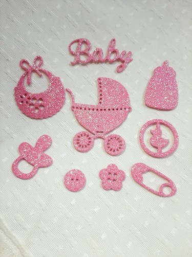 Set nascita battesimo gomma - set,