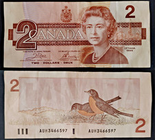 CANADA banconota da 2 Dollari
