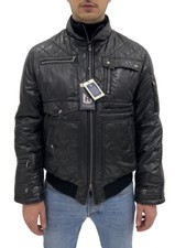 Giubbino bomber corto uomo R STYLED, nero trapuntato, coll: A/I, sconto 60%.