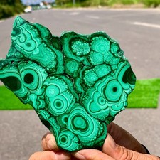 387G Malachite lucida naturale trasparente grappolo campione minerale grezzo