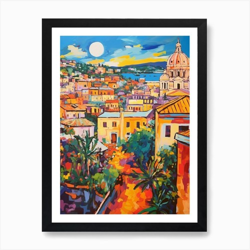 Roma italia quadro - quadro, fauvista