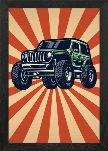 Mobile retro vintage - retro, framed