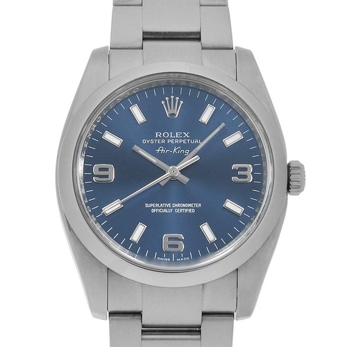 Rolex air king 114200 blu - king,