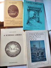 Lotto libri poesie Panorama Poetico oggi Cenacolo poetico Veneto A schema libero