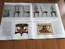 EMILIO TERRY DESIGN ANNI '30 SEDIE MOBILI VINTAGE ARTICOLO