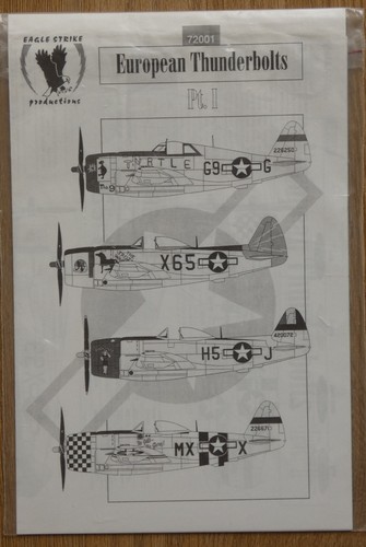 Decalcomanie eagle strike 72 - eagle, 1/72