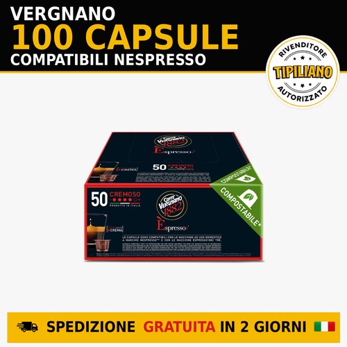 100 capsule cremoso vergnano - 100,