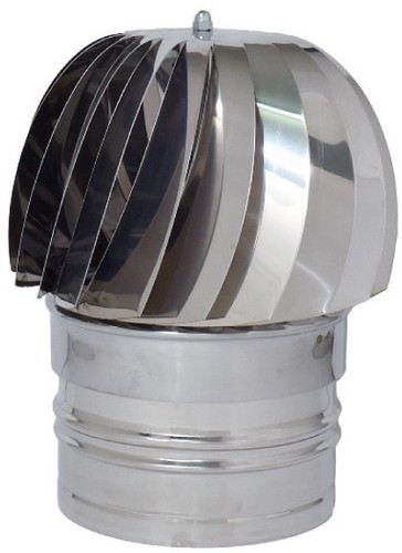 Fumaiolo girevole globo inox - fumaiolo,
