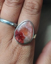 Anello Corallo Corno Rosso