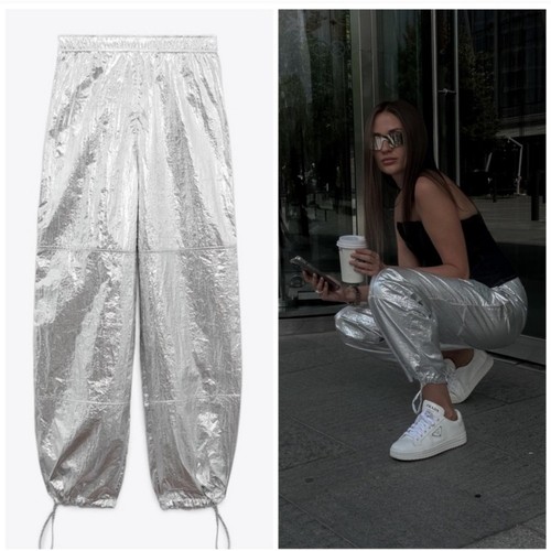 Pantaloni paracadute zara - pantaloni,