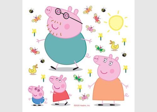 Peppa pig auto adesivi - peppa,