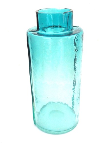 Vaso vetro turchese - anni, 70