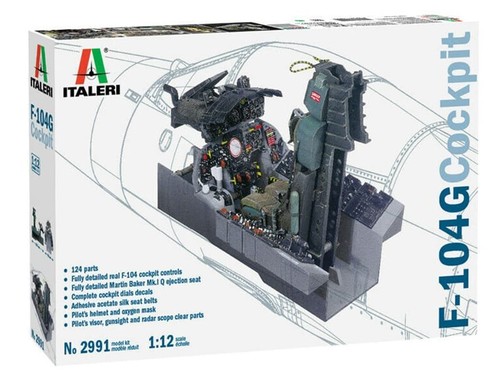 Italeri cockpit 104g - cockpit, f-104g