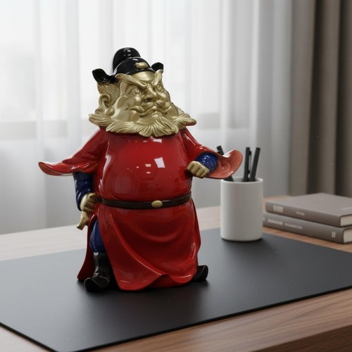 Statuetta zhong kui abito - zhong,