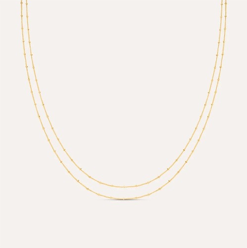 Collana stroili oro - oro, in