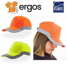 ATLANTIS CAPPELLO Cappellino con Visiera Riflettente Unisex Alta Visibilità Fluo