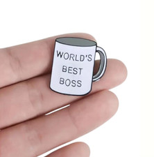 Spilla smaltata Best Boss del