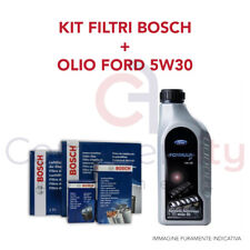 KIT TAGLIANDO FILTRI BOSCH +OLIO 5W30 ORIGINALE FORD KUGA I 2.0 TDCI 100KW 136CV
