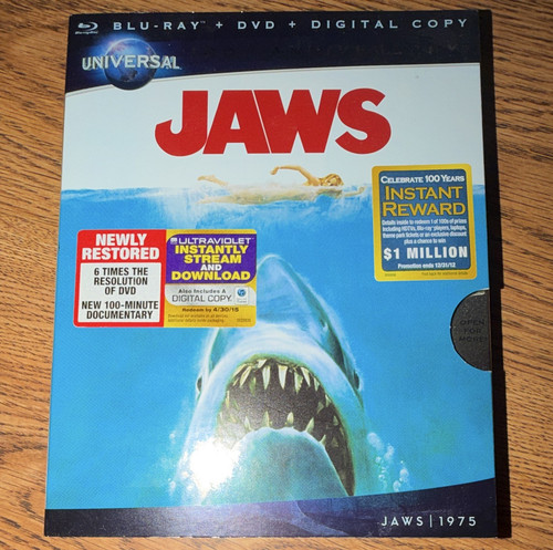 Universal jaws blu ray dvd - jaws, blu-ray/dvd