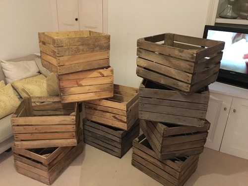 Casse vintage in legno - 6,