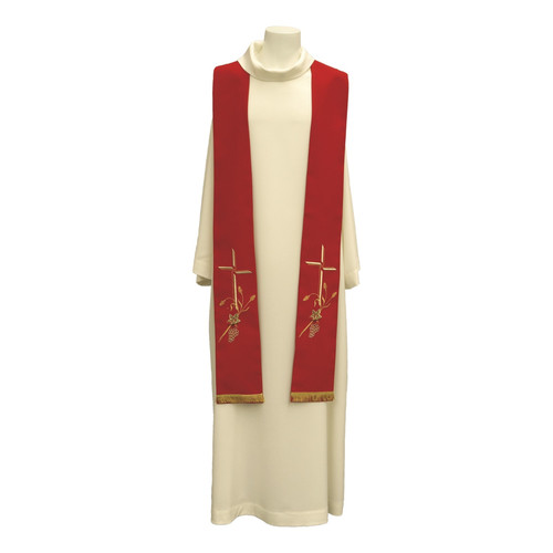 Stola sacerdotale rossa - rossa, made