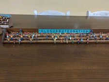 Tribunetta Subbuteo Con Spettatori Dipinti A Mano