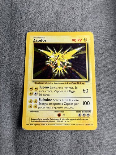 Pokemon zapdos 102 set - pokemon,