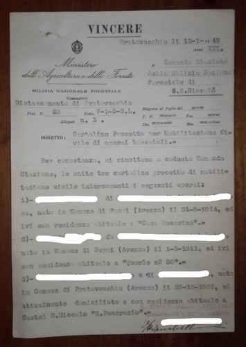 Fascismo milizia nazionale - -,