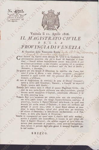 1806 giudecca magistrato - 1806,
