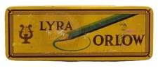scatola matite lyra orlow latta pubblicitaria pubblicità cromolitografica