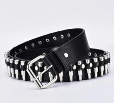 Cintura Proiettili Army Cintura Unisex Moda Punk, Dark, Emo Cintura Unisex 120CM