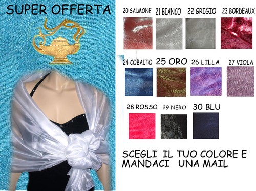 Stola elegante colore - colore, nero