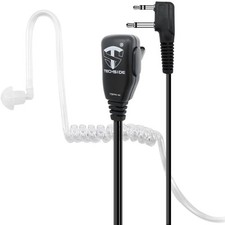 TechSide TSPN-M Auricolare Pneumatico Trasparente 2 Pin Midland per Radio ric...