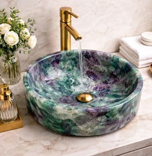 Lavabo cristallo fluorite