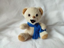 Pupazzo Peluche Coccolino Sciarpa Blu Gadget Pubblicitario Orso orsetto
