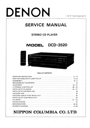 Servizio manuale istruzioni - servizio, di