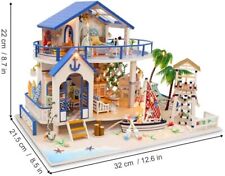 CASA DELLE BAMBOLE Kit casa fai da te in miniatura con mobili leggenda del mare blu FLEVER