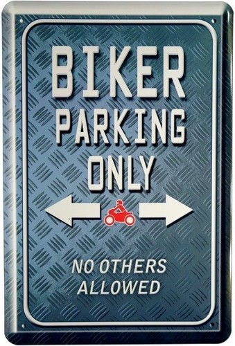 Targa latta 20x30 biker - latta,