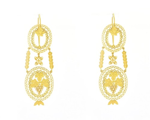 Orecchini oro giallo 18kt - oro,