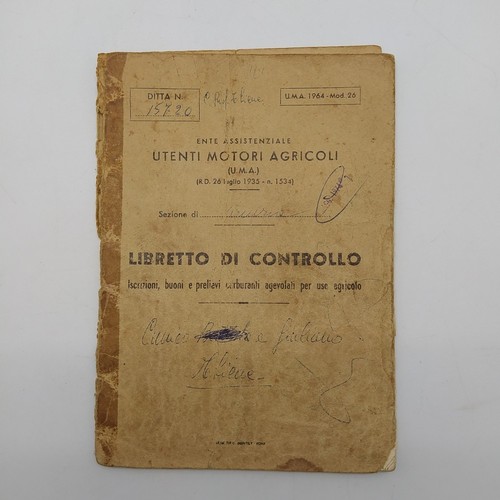 Libretto controllo - di,