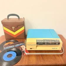 MANGIADISCHI VINTAGE RADIO LESA MADYRAD COLORE BLU PUFFO 1969 LEGGI DESCRIZIONE