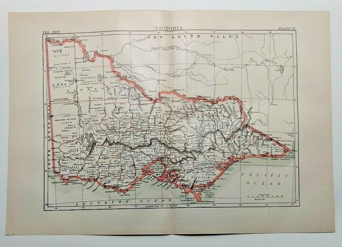 Mappa atlante victoria - atlante, au