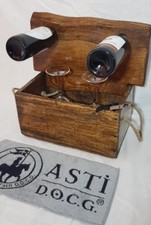 Portabottiglie in legno di