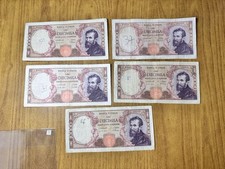 LOTTO DI 5 BANCONOTE LIRE
