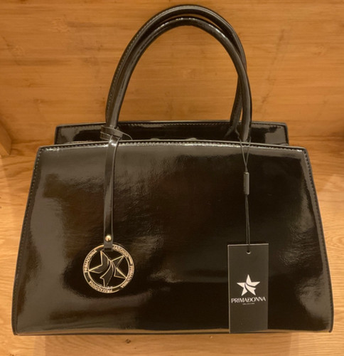 Borsa nero lucido primadonna - borsa,