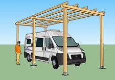 Box per camper in legno 3x8