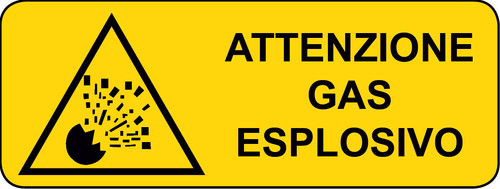 Adesivo cartello segnaletica - adesivo,
