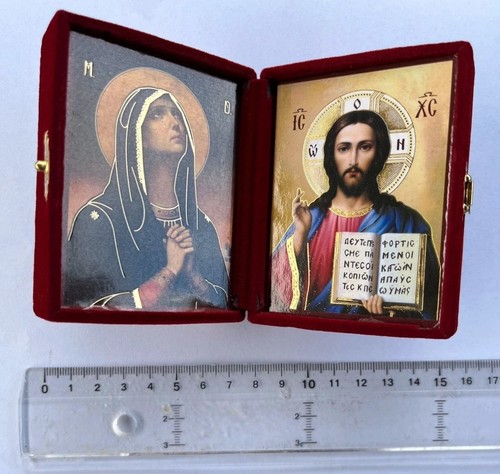 Icona dittico greco ortodosso - icona,
