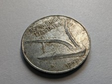 1967 Italy 10 Lire Aluminum